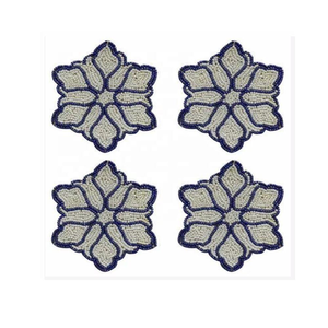 Sous-verres perlés style rustique, accent moderne pour la maison et protection de table de mariage, article promotionnel personnalisable - Product Image 3