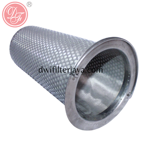 Cylindre filtrant en treillis métallique perforé en acier inoxydable avec une efficacité de 99 %, écran en treillis à trous ronds bombés et technique de soudage - Product Image 3