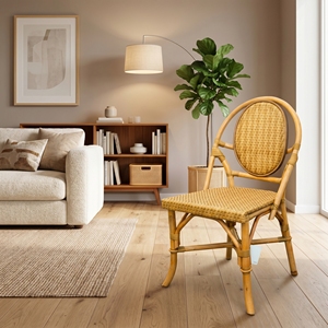 Nueva Silla de Comedor Salvia Moderna y Minimalista, Hecha a Mano, de Madera Tejida Artesanal, Estilo Bistro Francés, Decoración Premium para el Hogar - Product Image 3