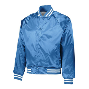 Pakistan Made Winter Men's Baseball Varsity Jacket Custom Satin <b>Stand</b> Breathable Windproof Cartoon Silk Screen Printed Letters - Product Image 6