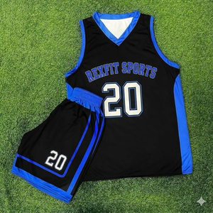 REXFIT SPORTS Ensemble de vêtements de sport de qualité supérieure personnalisés pour hommes, t-shirt et short athlétiques, vêtements d'entraînement de fitness, fabricant de vêtements de sport - Product Image 6