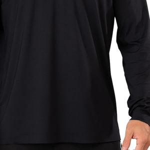 Chemise de performance à manches longues et col zippé pour homme, légère et respirante, idéale pour l'entraînement en salle de sport - Product Image 6