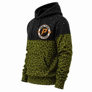 Sweat-shirt à capuche imprimé animal personnalisé pour homme, coupe oversize, olive et noir, streetwear, pull graphique, fournisseur direct d'usine 2026 - Product Image 3
