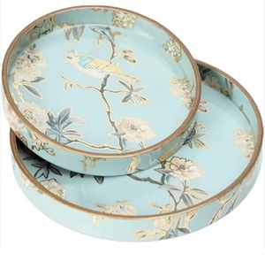 Plateau de service en bois émaillé de qualité supérieure, durable et design, idéal pour la restauration, les petits-déjeuners et les collations – Meilleures ventes - Product Image 6