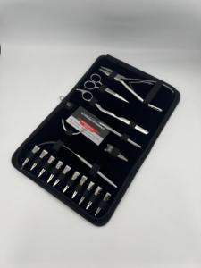 Professional Hair Extensions Tools Kits Surgical Grade Stainless Steel Custom Logo Plier <b>Scissors</b> <b>Sewing</b> Needle Sectioning Clips - Product Image 2