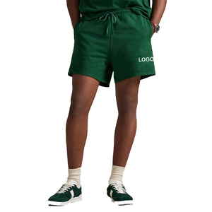 Shorts graphiques en jersey respirant à logo avant, coupe décontractée, pour hommes, style universitaire, personnalisables OEM, vêtements de sport rétro, bas de tenue mode été - Product Image 3