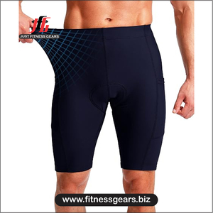 High Performance Eco-Friendly Breathable Spandex/Polyester <b>Cycling</b> <b>Shorts</b> Customizable Options Men-<b>Padded</b> Comfort Quick Dry - Product Image 1