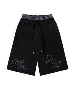 Custom Mens <b>Layered</b> Waist Streetwear Shorts Solid Eco-Friendly Quick Dry Loose Fit Polyester Casual Hip Hop Summer Shorts - Product Image 1