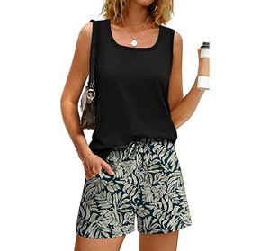 Comfortable Top new design summer lace wholesale women's <b>sets</b> solid casual short sleeve lace athletic <b>set</b> for women - Product Image 3