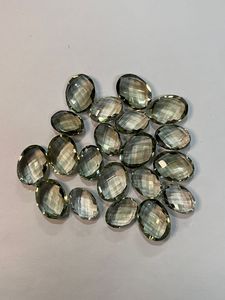 Ametyste verte naturelle, taille ovale/poire, pierre précieuse pour la fabrication de bijoux - Product Image 2