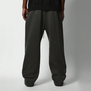 <b>Wholesale</b> Cotton Elastic Waist Embroidery <b>Sweatpants</b> Custom Oversized Pants French Terry Print Solid Color <b>Flare</b> <b>Sweatpants</b> Men - Product Image 2