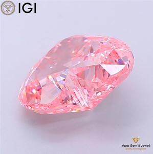 Diamant de laboratoire CVD de couleur rose vif fantaisie, clarté VVS2, 3,01 carats, certifié IGI, forme cœur, pour la création de bijoux personnalisés - Product Image 5
