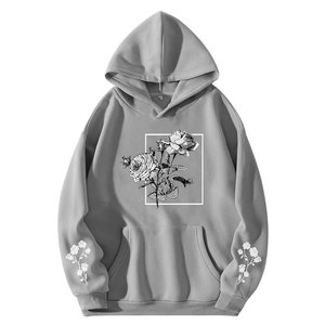 Sudaderas extragrandes básicas con MOQ bajo, interior de forro polar grueso para comodidad cálida en todas las estaciones y un estilo moderno. - Product Image 1