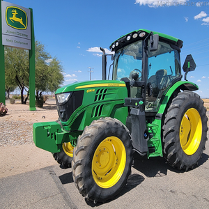 Tractor Agrícola John Deere 6130R Usado Original Premium de 120 HP 4X4 con Implementos Completos a Bajo Precio - Product Image 5