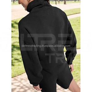 Sudadera Tejida de Manga Larga para Mujer, Estilo Moderno 2024, Ropa de Invierno de Alta Calidad, Cuello Alto, Secado Rápido - Product Image 6