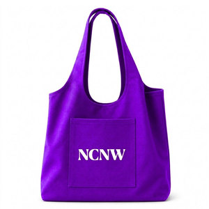 NCNW Sorority Women's Canvas Open Handbag with Greek Letters NCNW Custom Logo Design Laptop Storage Women's <b>Tote</b> <b>Bag</b> - Product Image 1