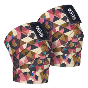 2027 Adjustable Weight Lifting <b>Knee</b> Wraps OEM Custom Print <b>Knee</b> <b>Support</b> <b>Straps</b> for Gym Workout Bulk Wholesale - Product Image 5