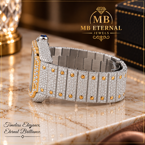 Reloj de Lujo MB ETERNAL JEWELS, Automático, con Diamantes, Caja Cuadrada de Acero Inoxidable, Movimiento de Cuarzo Citizen, Resistente al Agua 10 Bar - Product Image 2