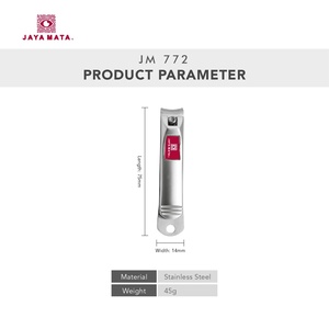 Coupe-ongles robuste en acier inoxydable JM772 de 75 mm, outil de manucure pour la maison et les voyages (USA, Asie) - Product Image 3
