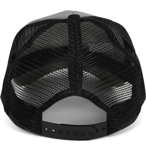 Casquette de camionneur classique personnalisée en toile avec panneaux avant en mousse et maille, fermeture snapback en plastique, logo imprimé personnalisé, toutes tailles - Product Image 5