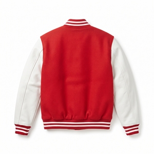 Blouson universitaire classique pour homme en polyester/coton, col montant, manches longues, style universitaire, personnalisable pour l'industrie - Product Image 2