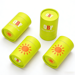 Scatola per Coppetta Mestruale Cilindrica Personalizzata con Logo <span class=keywords><strong>OBF</strong></span>, in Materiali Riciclati, Monouso/Riutilizzabile, Colore Personalizzabile - Product Image 3