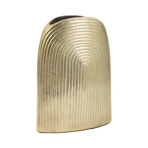 Jarrón de Metal Hecho a Mano con Diseño Floral, Tendencia Mundial 2026, para Decoración de Hogares de Lujo, Venta al por Mayor para Compradores e Importadores, Decoración Nórdica para Estantes - Product Image 4