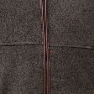 Chaleco sin mangas de forro polar marrón con cuello alto y cremallera completa, informal, para exteriores, cortavientos, con bordado personalizado, para caza - Product Image 5