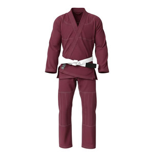 Kimono de Judo et BJJ en Coton Marron 100% Durable, Coupe Classique, avec Ceinture Blanche – Uniforme de BJJ de Haute Qualité pour une Mobilité Optimale - Product Image 1