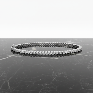 Pulsera de cadena tipo tenis de lujo para mujer, de oro amarillo de 9K, 14K, 18K, con diamantes cultivados en laboratorio, corte brillante, claridad VS1, IGI - Product Image 5