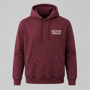 Sudadera con capucha de forro polar para hombre Active Squad, color liso, corte regular, diseño con bolsillos, para otoño, transpirable, precio al por mayor - Product Image 1