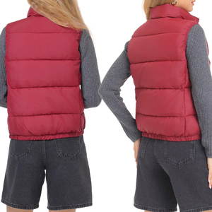 Chaleco Acolchado de Invierno para Mujer, Ligero, Impermeable, Cortavientos, Plegable, de Alta Calidad, Precio Económico, Venta al Por Mayor OEM - Product Image 2