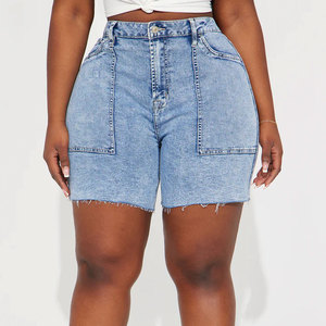 Fashionable <b>Women</b> Denim Shorts High Waist Breathable <b>Jean</b> Shorts with Ripped Details <b>Women</b> Denim Shorts for a Casual Look - Product Image 5