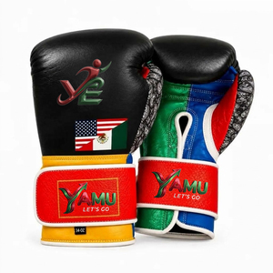 Gants de boxe en cuir pour adultes avec protection UV, évacuation de l'humidité, emballage personnalisé pour l'entraînement de boxe et de taekwondo - Marque Yamu - Product Image 5