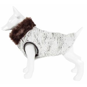 Luxe Purrlage <b>Designer</b> Fur <b>Dog</b> Coat Jacket Premium Pet <b>Clothes</b> - Product Image 5