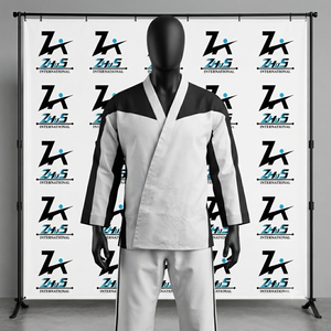 Uniforme de Judo de la Mejor Calidad, Personalizado, Transpirable, de Secado Rápido, en Spandex y Poliéster, para Artes Marciales, con Posición para Logotipo Frontal - Product Image 1