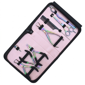 Custom Hair Extension Installation & Removal Kit Microbeads <b>Crimping</b> Plier Hair Tail Comb Hair Parting Finger Barber Scissor - Product Image 1
