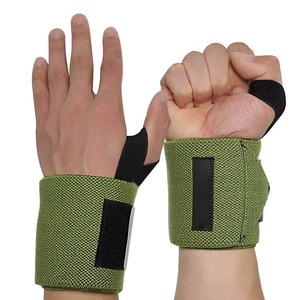 Attelles de poignet vert olive professionnelles pour haltérophilie, sangles de soutien pour entraînement fitness, équipement de protection, supports de poignet pour fitness - Product Image 4