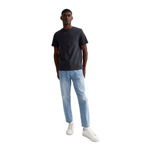 T-shirt personnalisé pour homme 100% coton, blanc uni, anti-plis, service OEM, impression de logo personnalisé, coupe oversize - Product Image 2