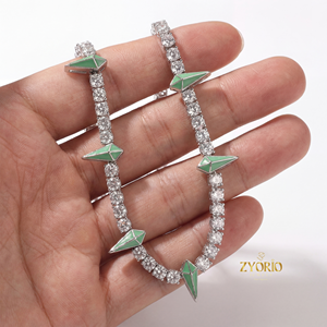 สร้อยคอเทนนิสเพชรโมอิสซาไนต์ VVS เงินแท้ 925 ประดับเพชรหรูหรา สไตล์ฮิปฮอป สำหรับผู้ชาย ผู้หญิง งานฉลองครบรอบ - Product Image 5