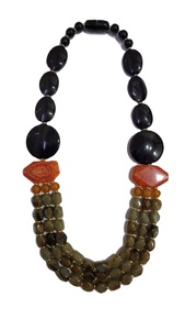 Rose Gold Resin Beaded <b>Necklace</b> and Choker <b>Statement</b> Jewelry Trendy Party for Unisex - Product Image 5