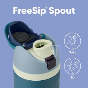 Borraccia Sportiva FreeSip in Acciaio Inox Isolato Senza BPA con Cannuccia per Viaggi - Product Image 3