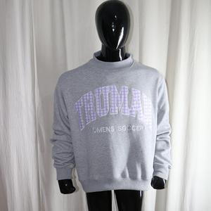 Sudadera TRUMAN con cuello simulado, 450 GSM, nombre personalizado, bordado en aplique, corte holgado, 100% algodón, felpa francesa. - Product Image 5