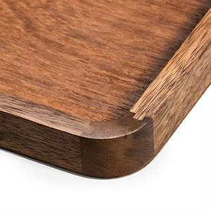 Plateau de service en bois massif personnalisé, poli, facile à nettoyer, sans danger pour les aliments, en bois d'acacia carré, de haute qualité, tendance en Inde 2024 - Product Image 2