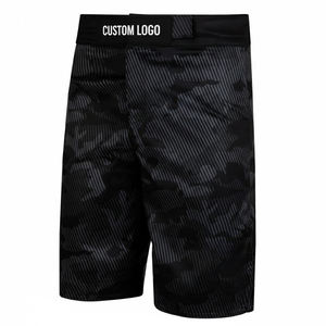 กางเกงชก MMA แบบพิมพ์ลายซับลิเมชั่น น้ำหนักเบา ประสิทธิภาพสูง รับผลิตแบบ OEM ODM พร้อมสกรีนโลโก้ตามสั่ง ผลิตจากโพลีเอสเตอร์ 100% สำหรับชุดศิลปะการต่อสู้ - Product Image 1