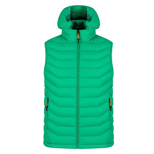 Veste d'hiver matelassée pour homme avec logo personnalisé, col montant, logo sur le devant, manches classiques, OEM, vente chaude, haute qualité, grandes tailles - Product Image 1