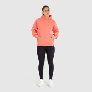 Sudadera con Capucha Vintage para Mujer, Talla Grande, 100% Algodón, Felpa Francesa, 400 GSM, Transpirable, con Bolsillo Canguro, Bordada - Product Image 5