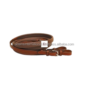 Riendas de goma de caballo de cuero marrón de alta calidad Productos para caballos - Product Image 1