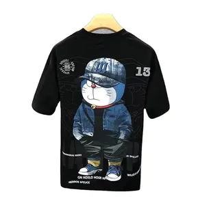 Trendy Men's T-Shirts Cartoon Printed Cotton T-shirts 2024 High Quality Graphic T-Shirt Wholesale