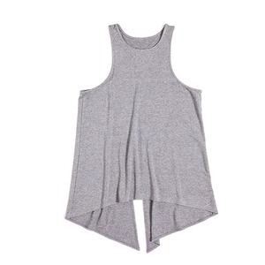 Ladies 100% Cotton Yoga Tanks Low Cut Custom Workout <b>Vest</b> t Shirts <b>Women's</b> Sleeveless Gym Wear Tank <b>Top</b> <b>Loose</b> Fit Singlet Design - Product Image 1